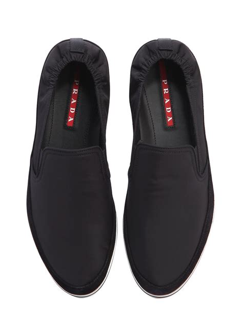 prada men slip on sneakers